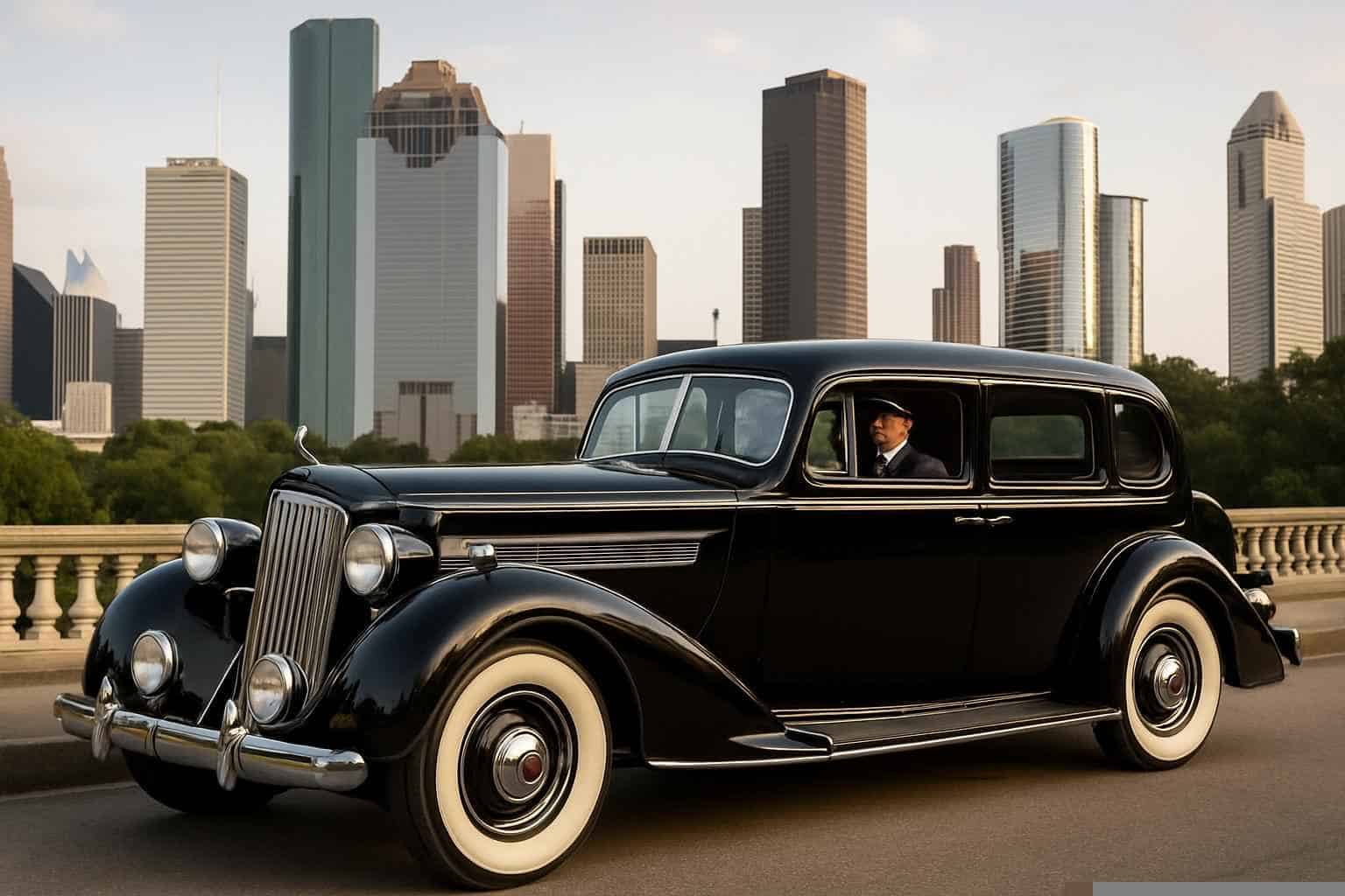 Antique Vehicle Rental with Driver Services in Houston Texas