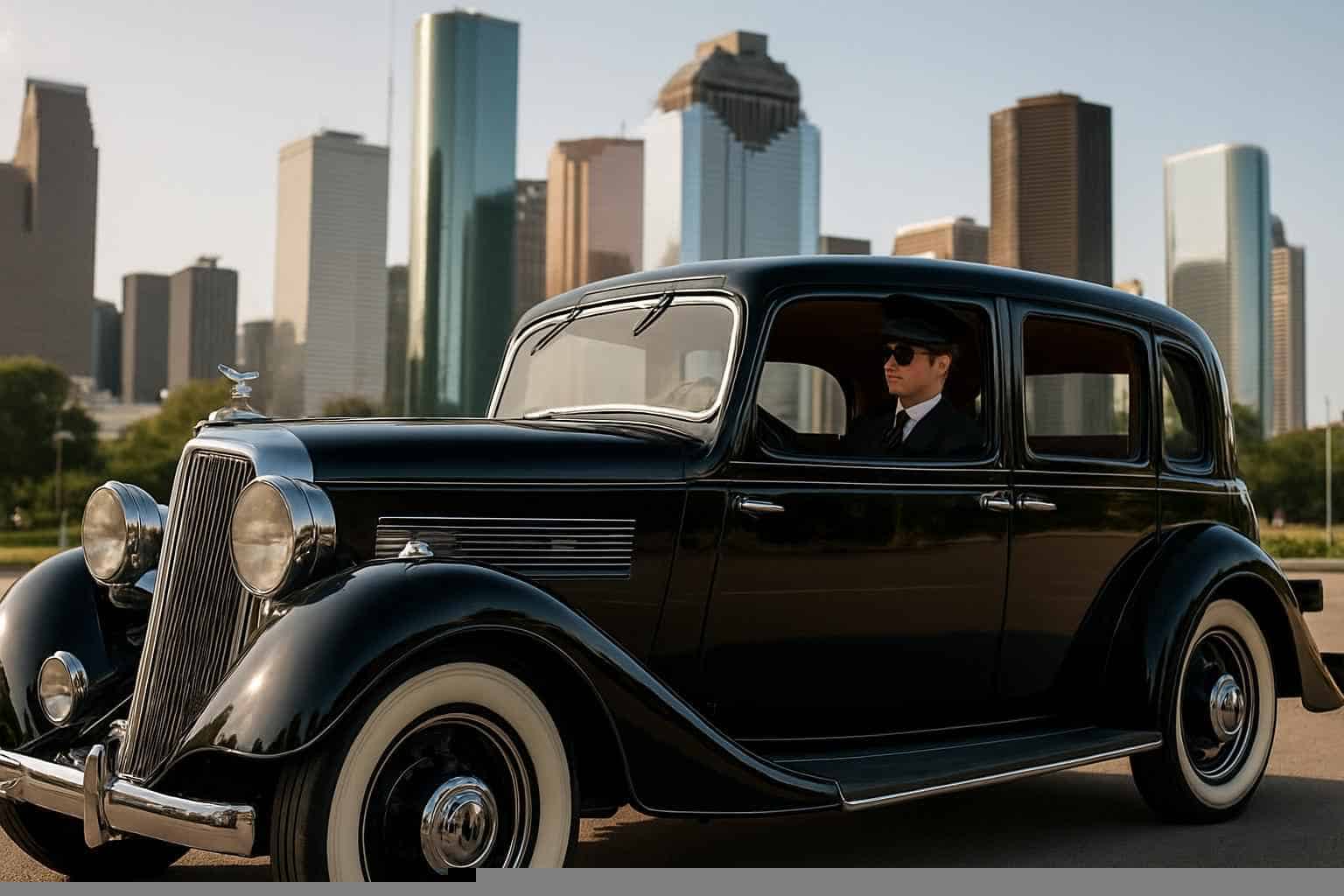Antique Vehicles with Driver in Houston Texas