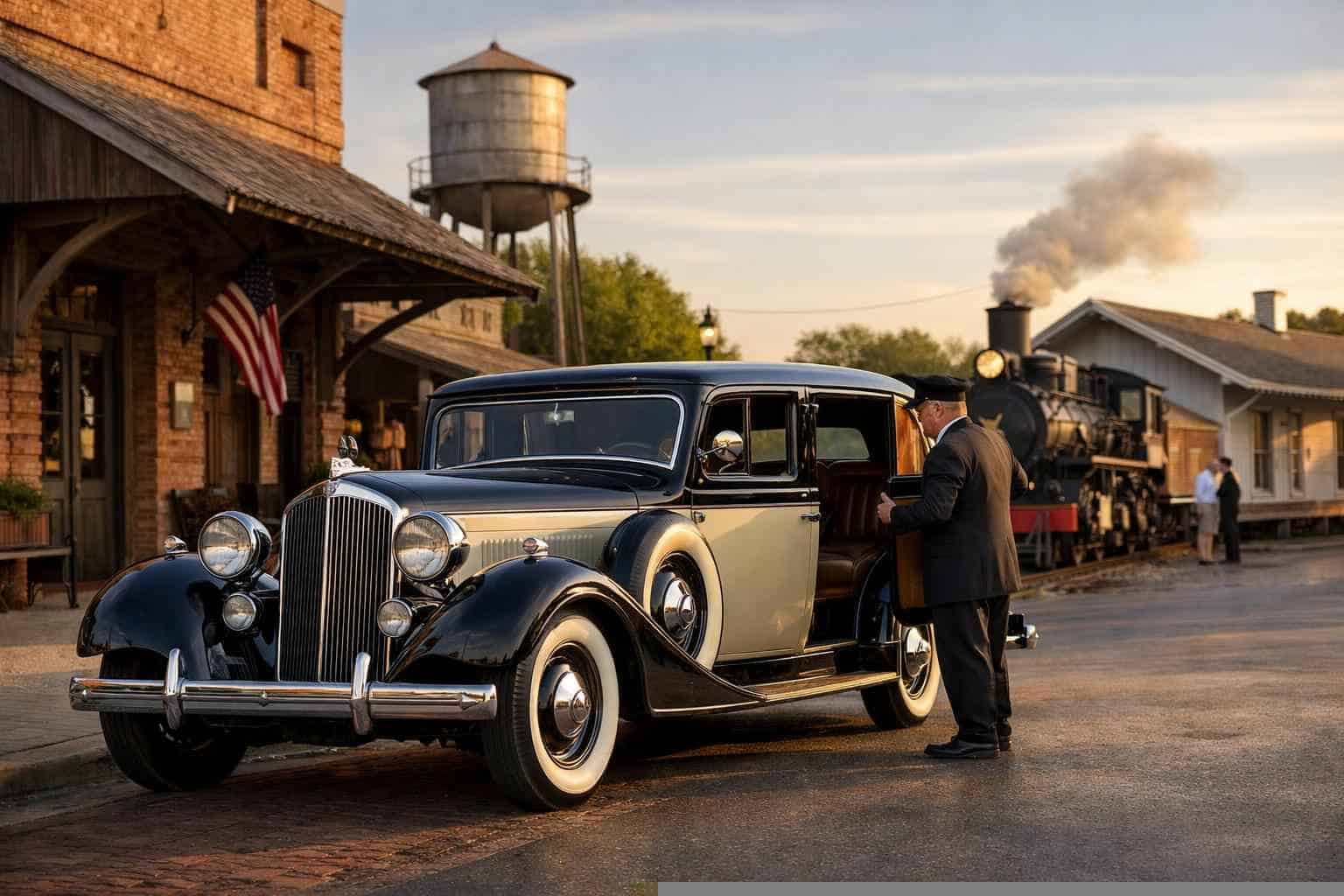 Antique Vehicles With Driver In Tomball Texas