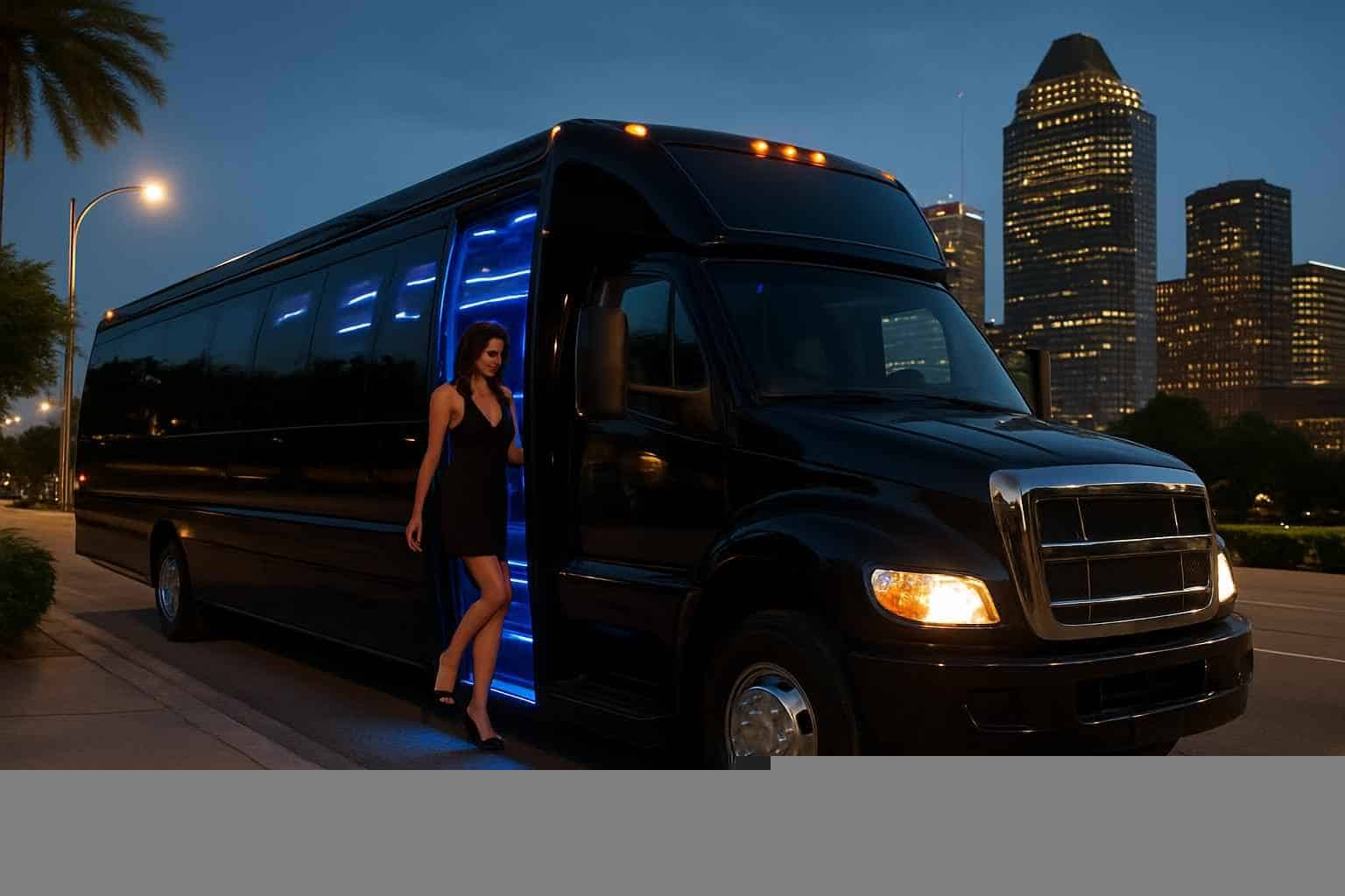 Best Black Party Bus Rental in Houston Texas