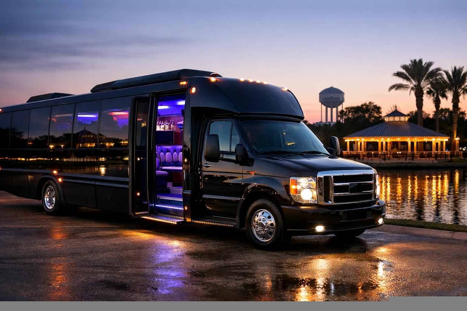Best Black Party Bus Rental in Humble Texas