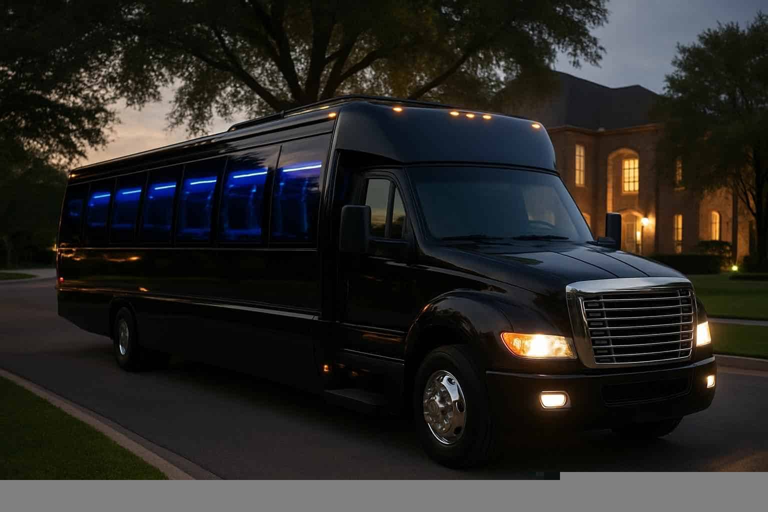 Best Black Party Bus Rental in Katy Texas