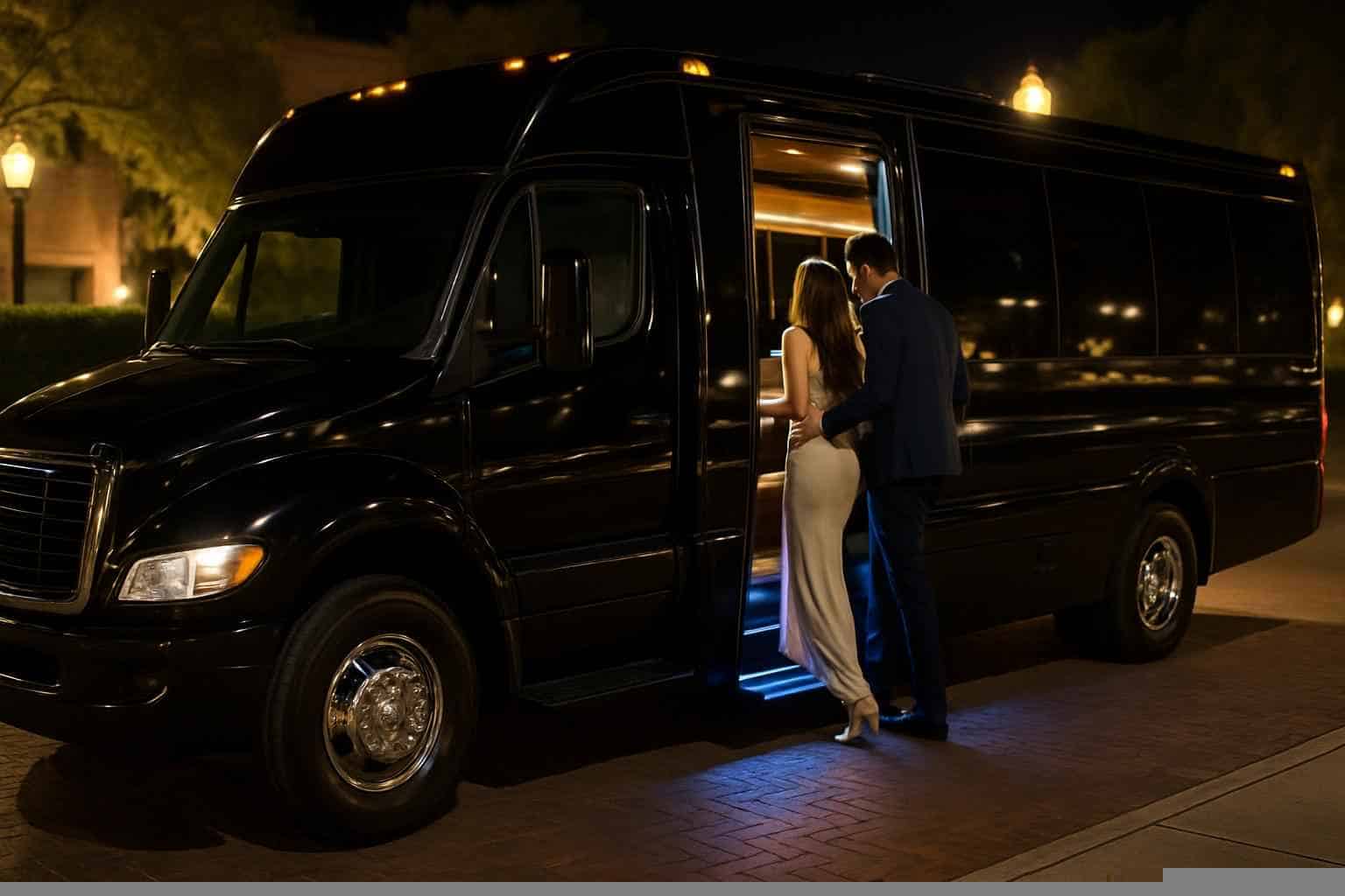 Best Black Party Bus Rental in Missouri City Texas
