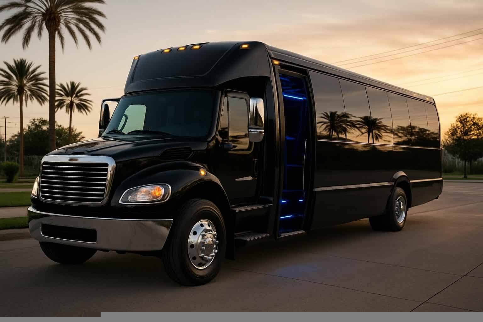Best Black Party Bus Rental in Pasadena Texas