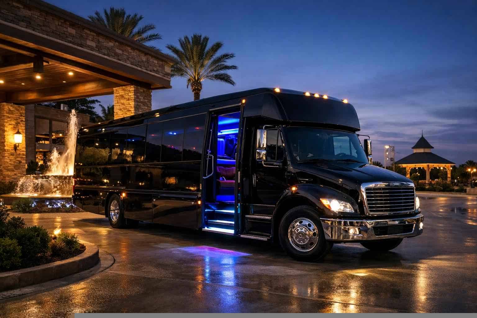 Best Black Party Bus Rental in Spring Texas