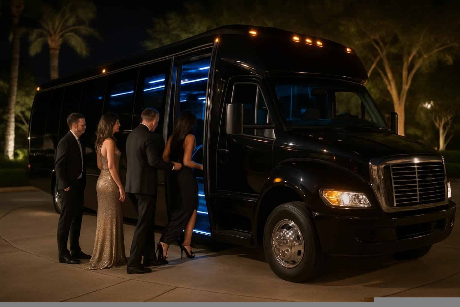 Best Black Party Bus Rental in Sugar Land Texas