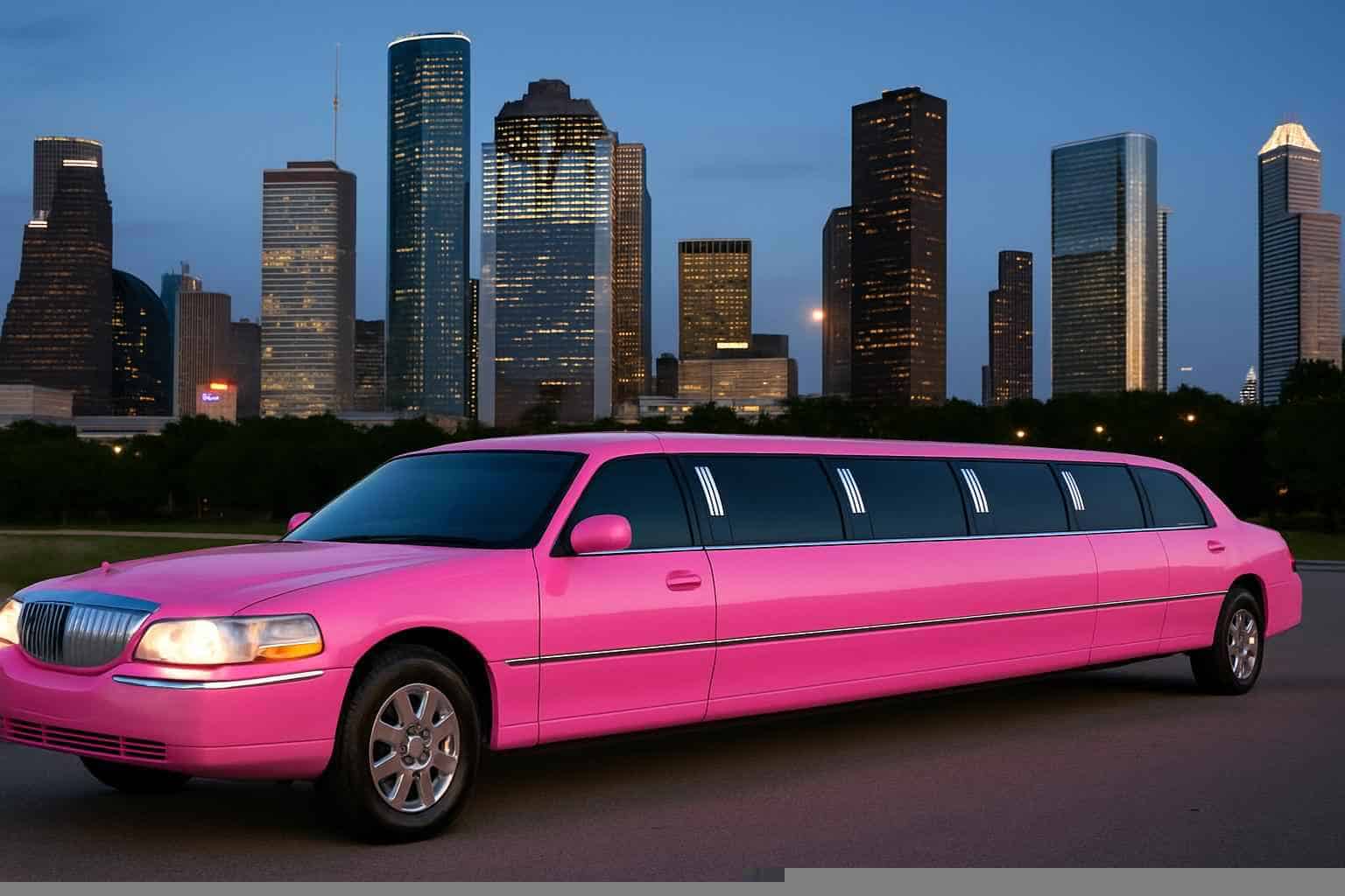 Best Pink Limo Rental in Houston Texas