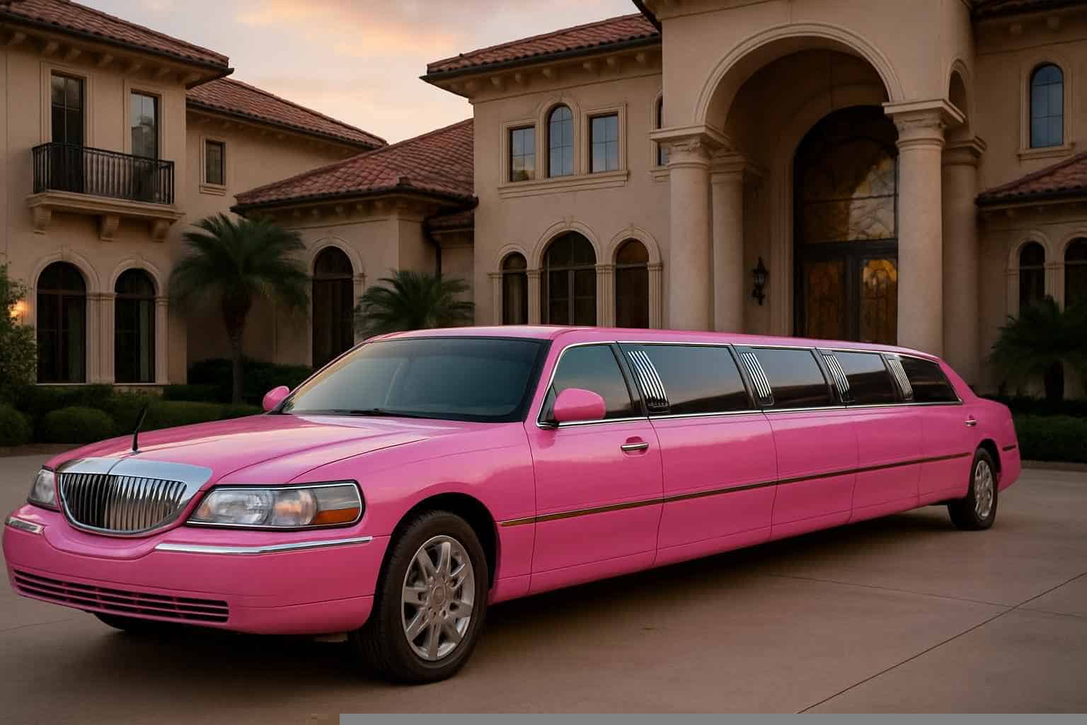 Best Pink Limo Rental in Katy Texas