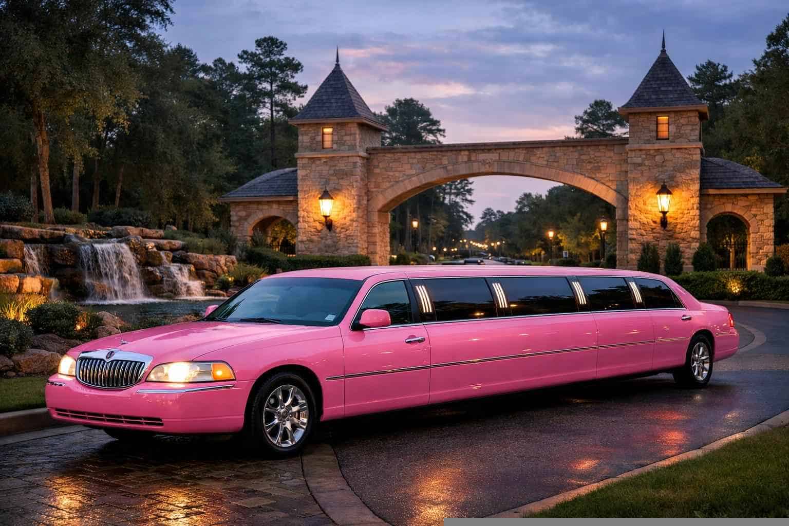 Best Pink Limo Rental in Kingwood Texas
