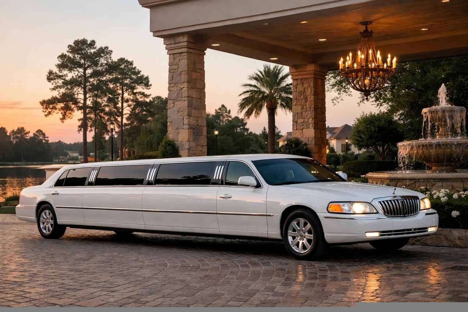 Best White Limo Rental in Cypress Texas