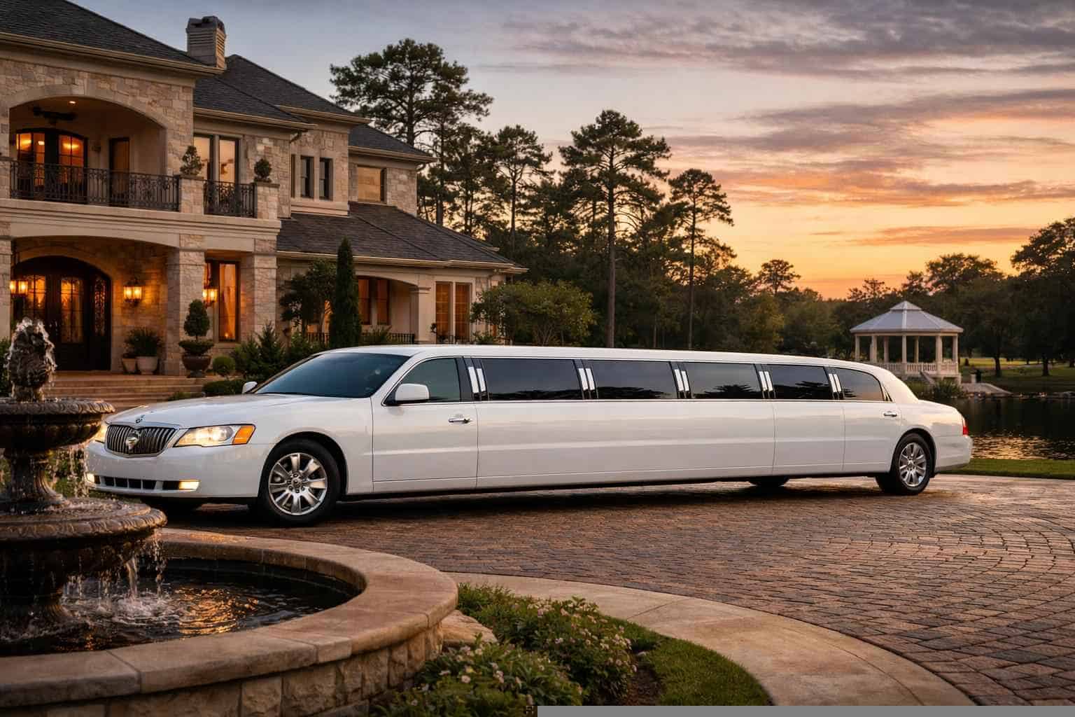 Best White Limo Rental in Spring Texas