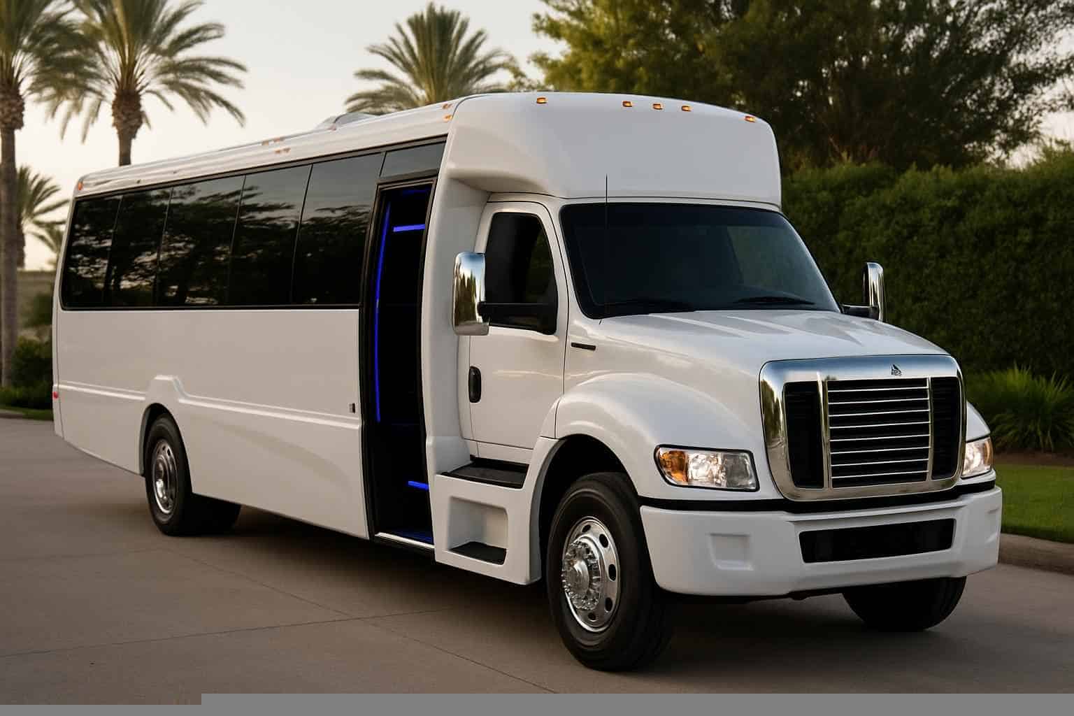 Best White Party Bus Rental in League City Texas