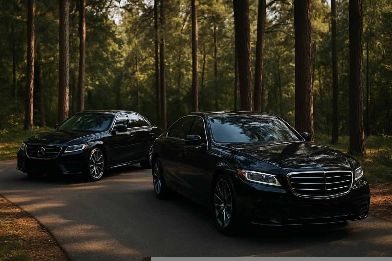 Black Cars in The Woodlands Texas