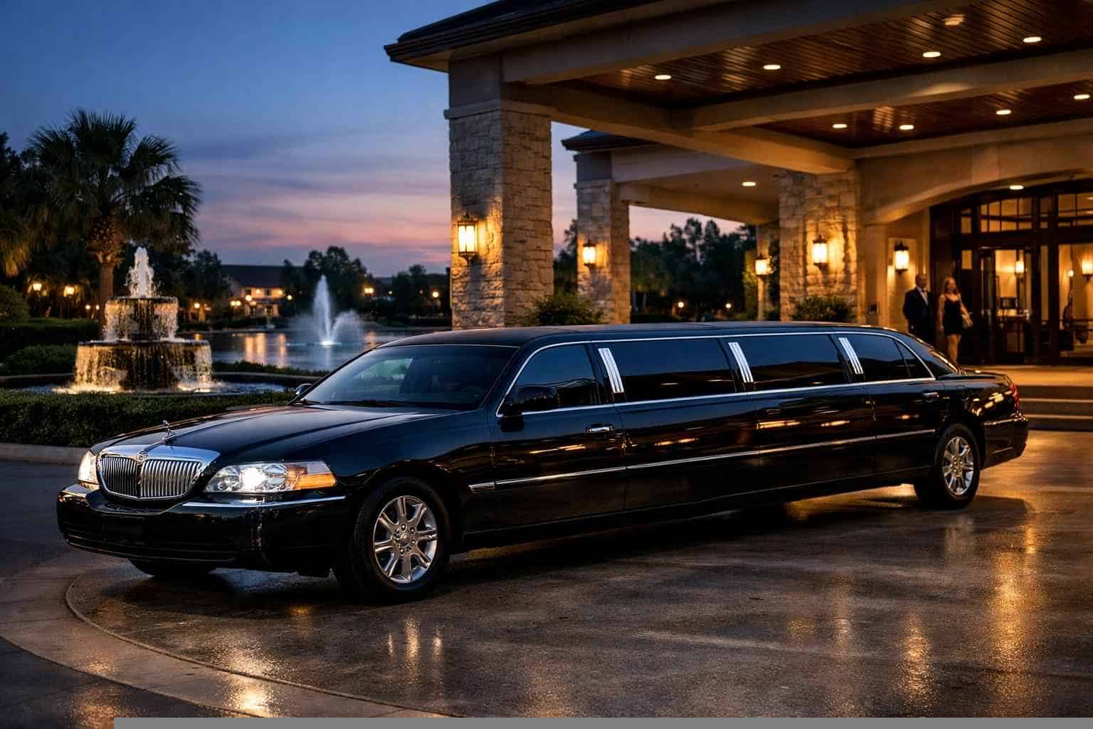 Black Limo Rental Near Me Spring TX