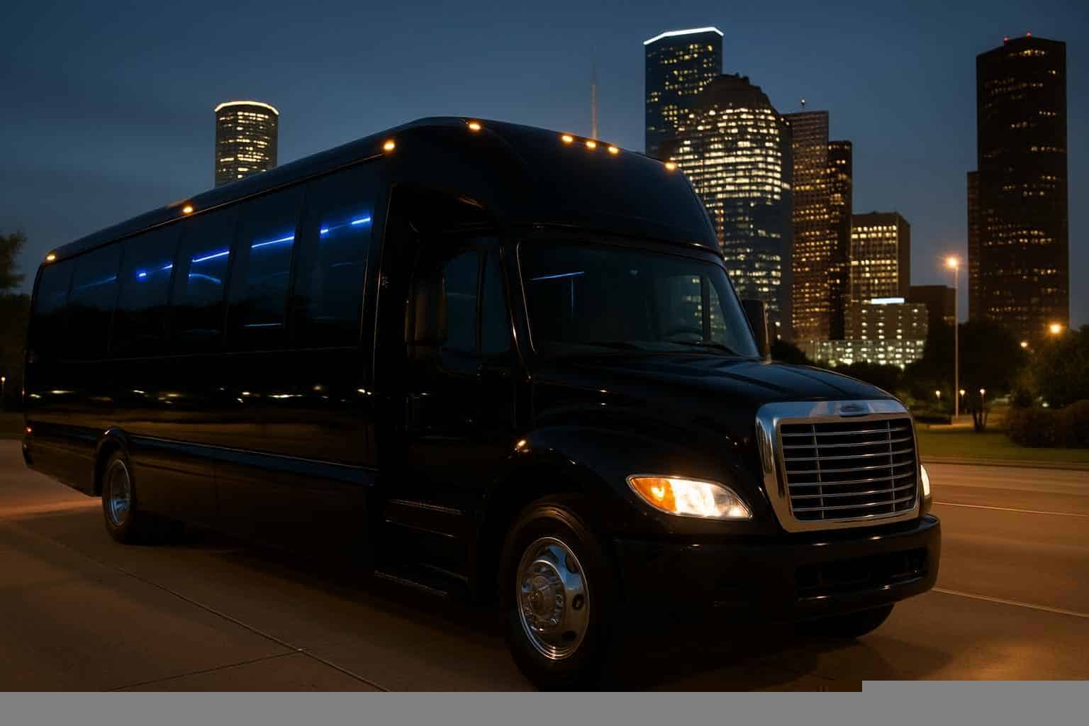 Black Party Bus Rental Houston TX