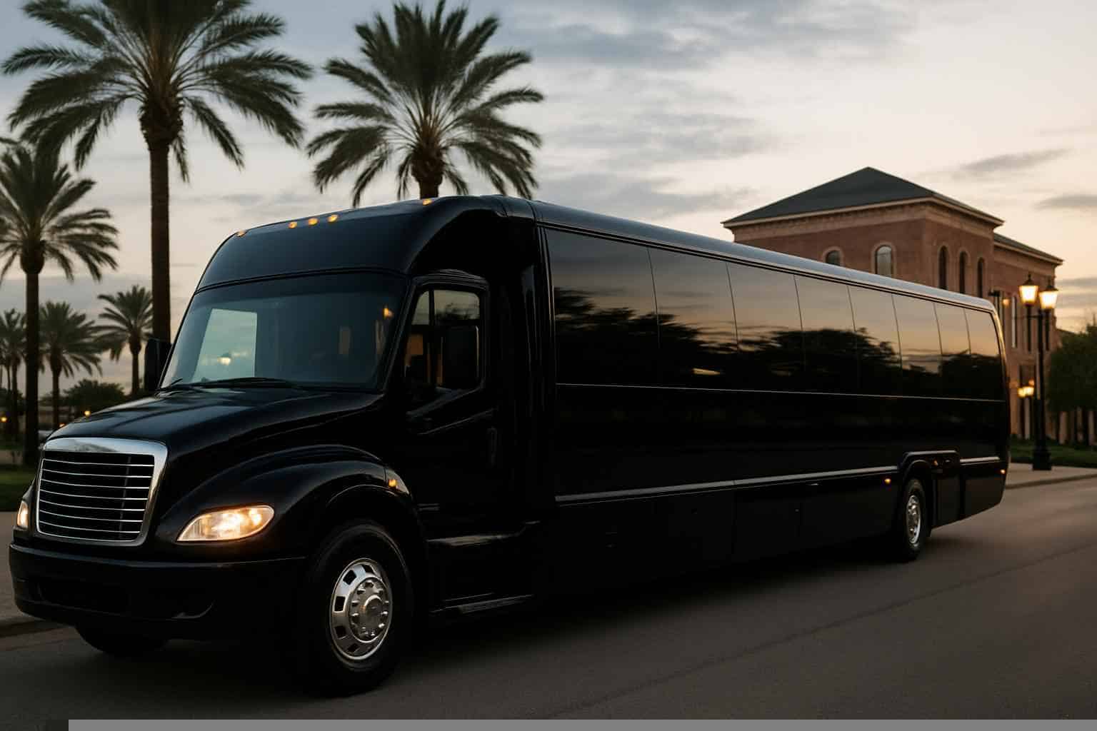 Black Party Bus Rental in Katy Texas