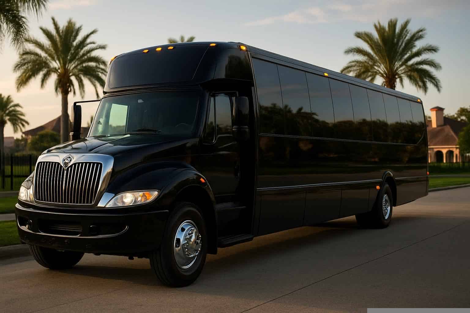 Black Party Bus Rental in League City Texas