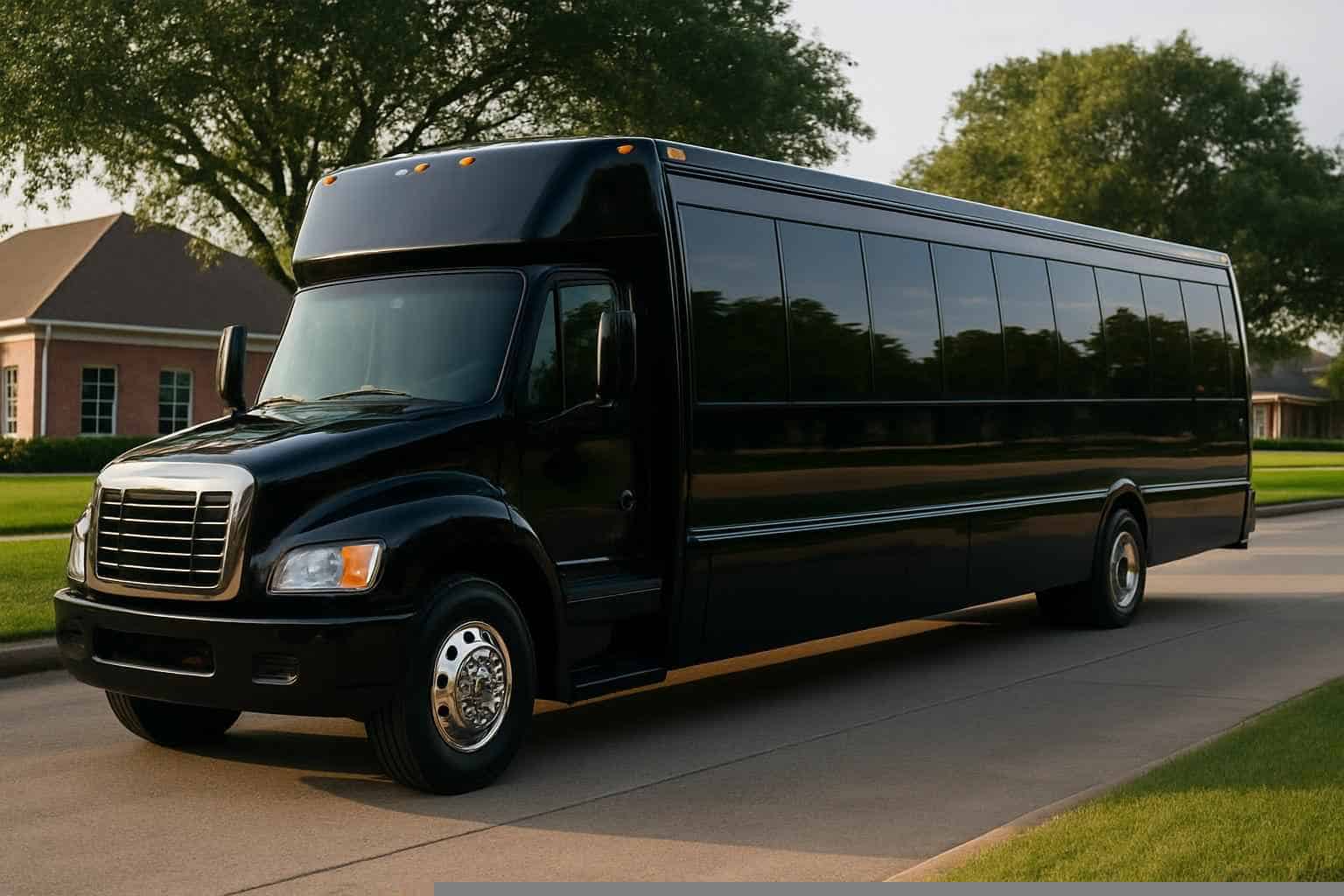 Black Party Bus Rental in Missouri City Texas