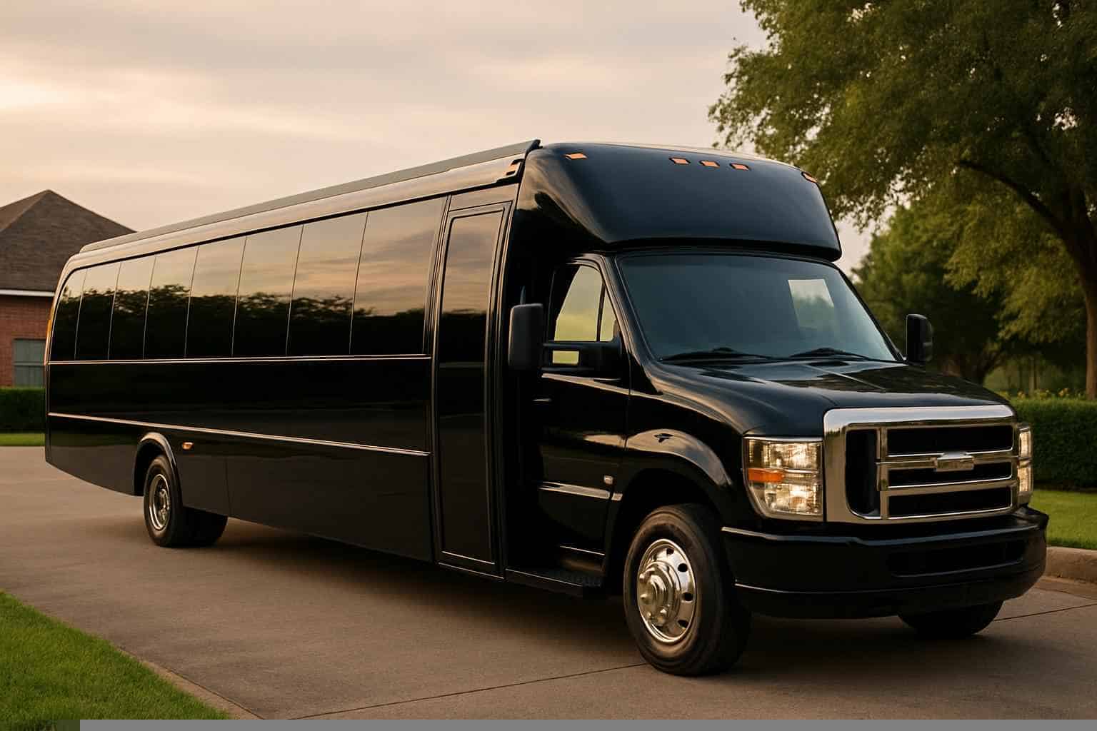 Black Party Bus Rental in Sugar Land Texas