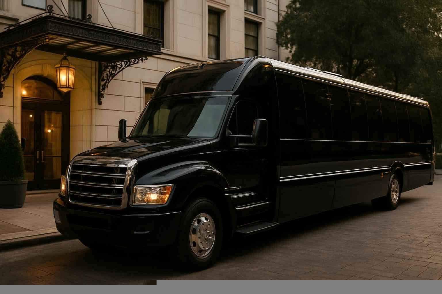 Black Party Bus Rental Near Me Conroe TX