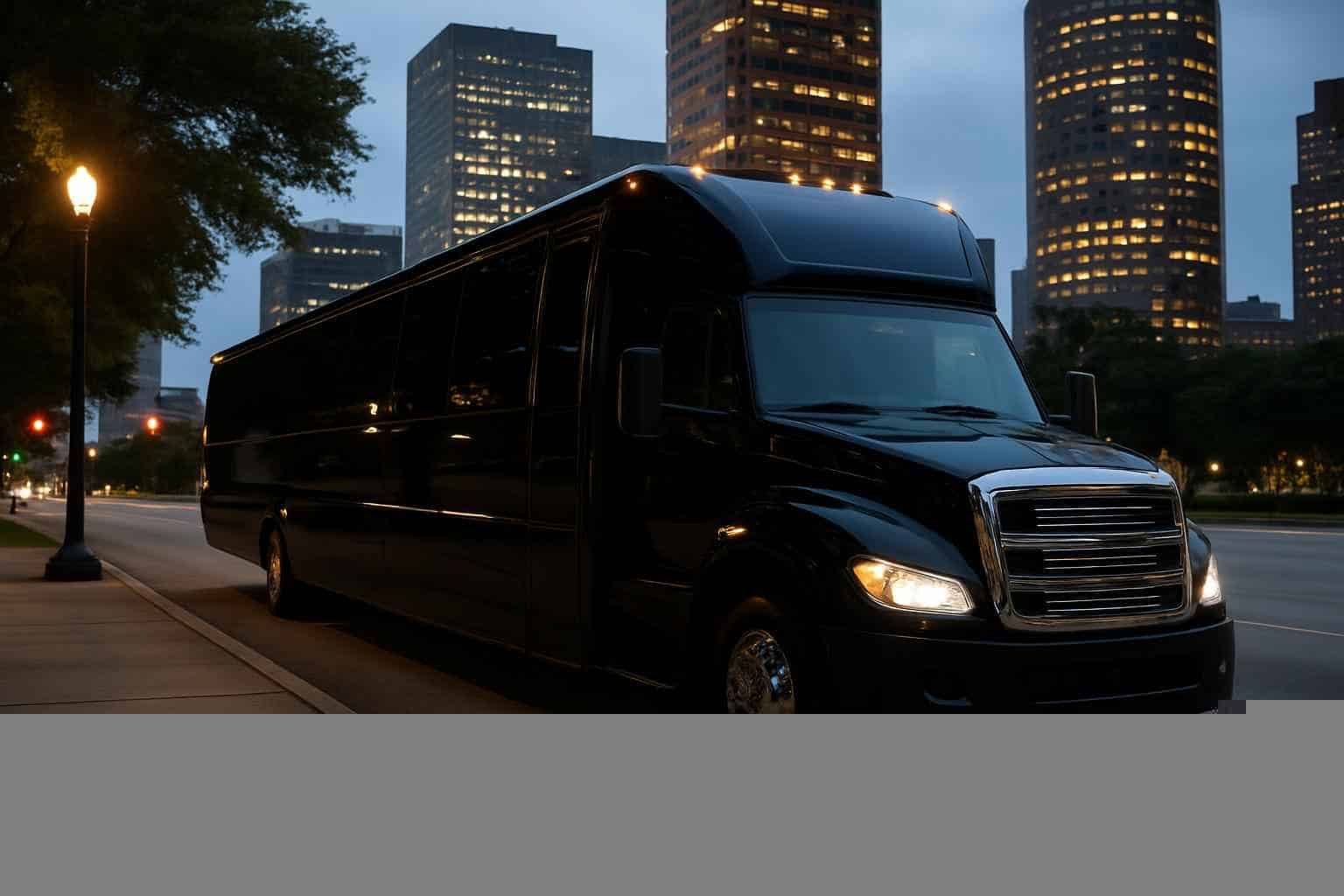 Black Party Bus Rental Near Me Houston TX