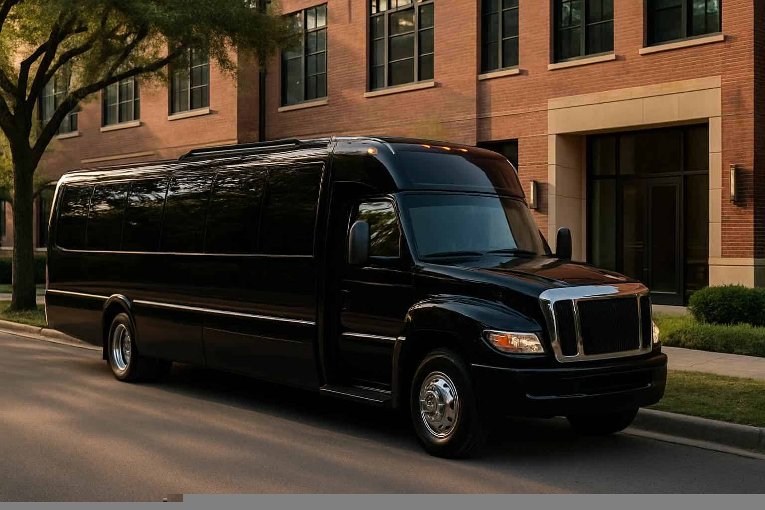 Black Party Bus Rental Near Me League City TX