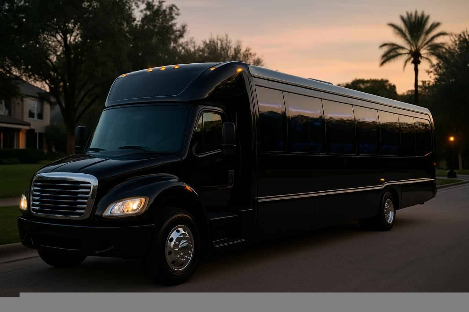 Black Party Bus Rental Near Me Sugar Land TX