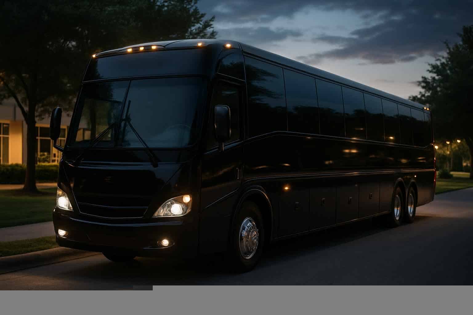 Black Party Bus Rental Pearland TX