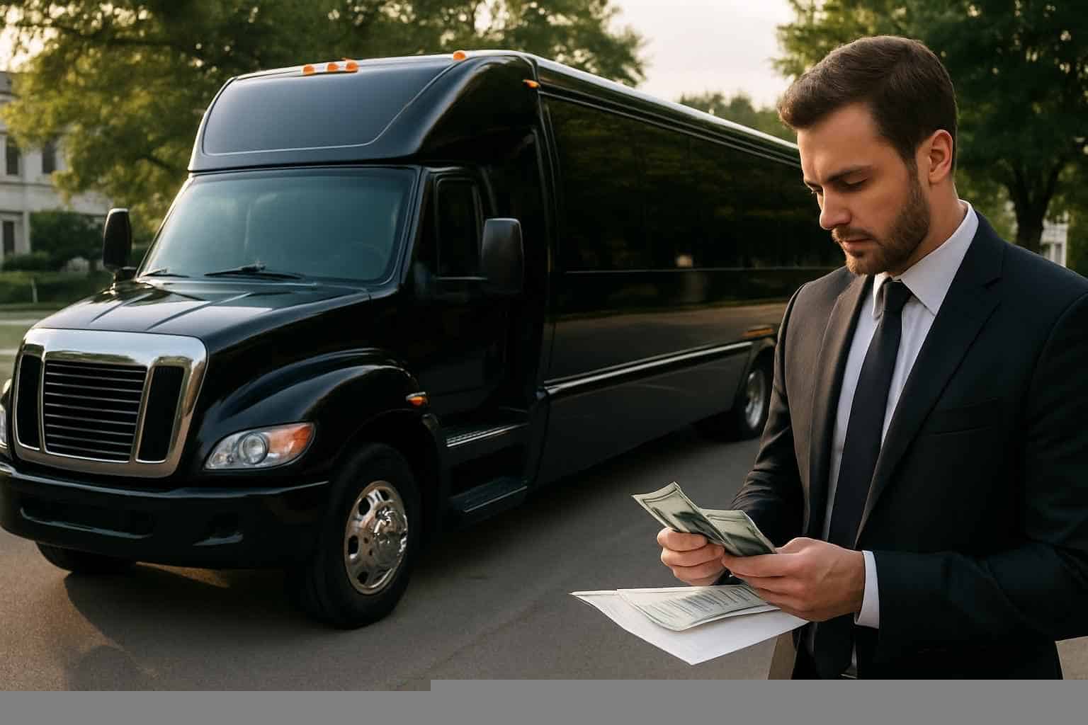 Black Party Bus Rental Prices in Conroe TX