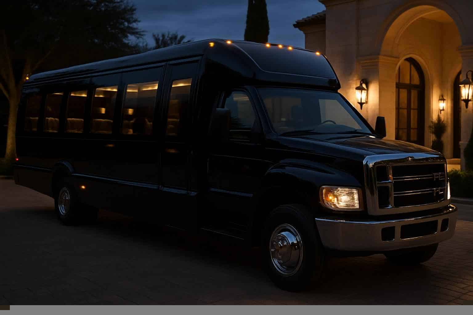 Black Party Bus Rental Prices in League City TX