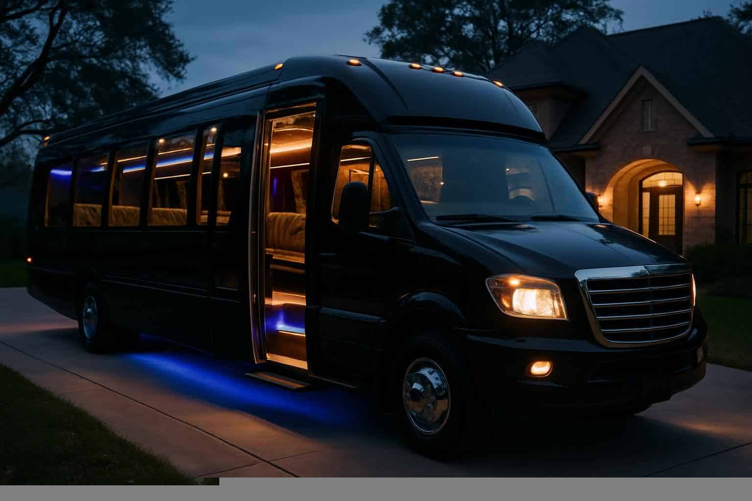Black Party Bus Rental Sugar Land TX