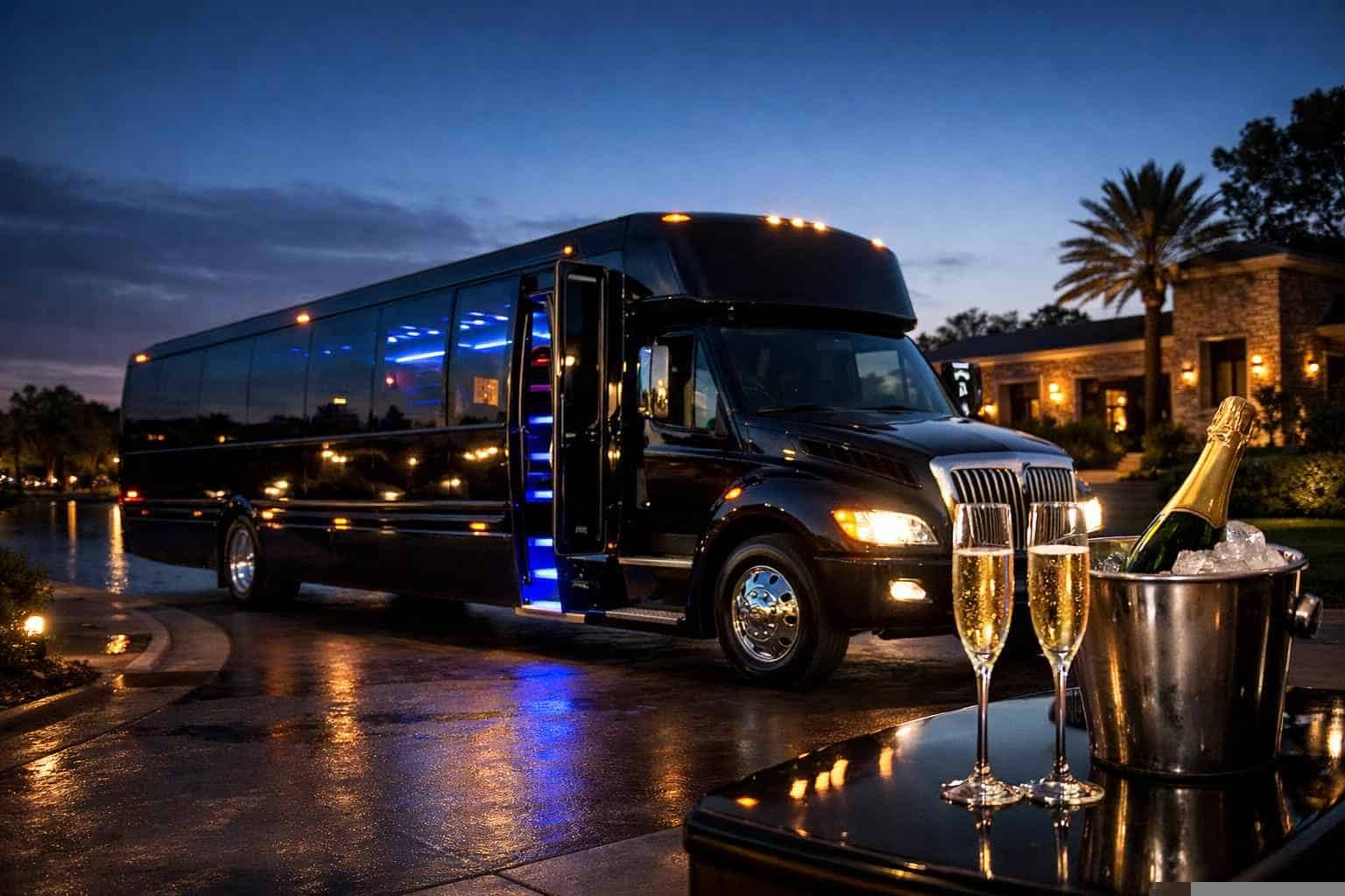 Black Party Bus Service Humble TX