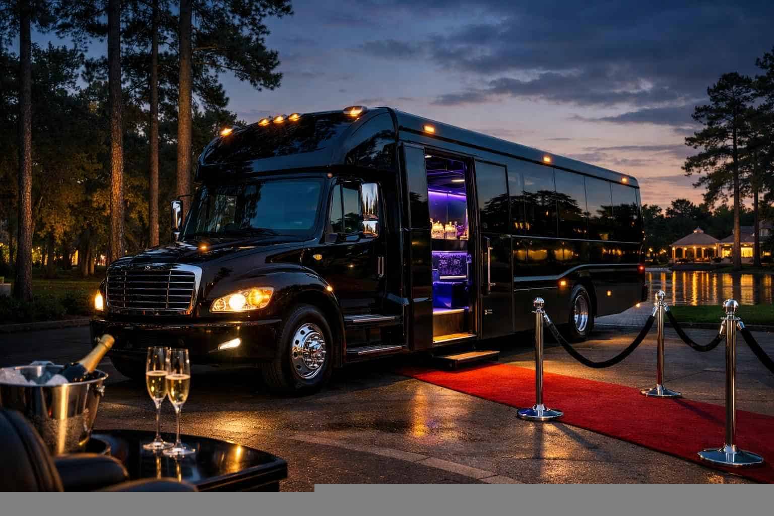 Black Party Bus Service Kingwood TX