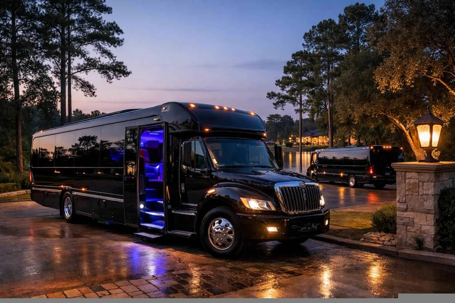 Black Party Buses In Kingwood Texas