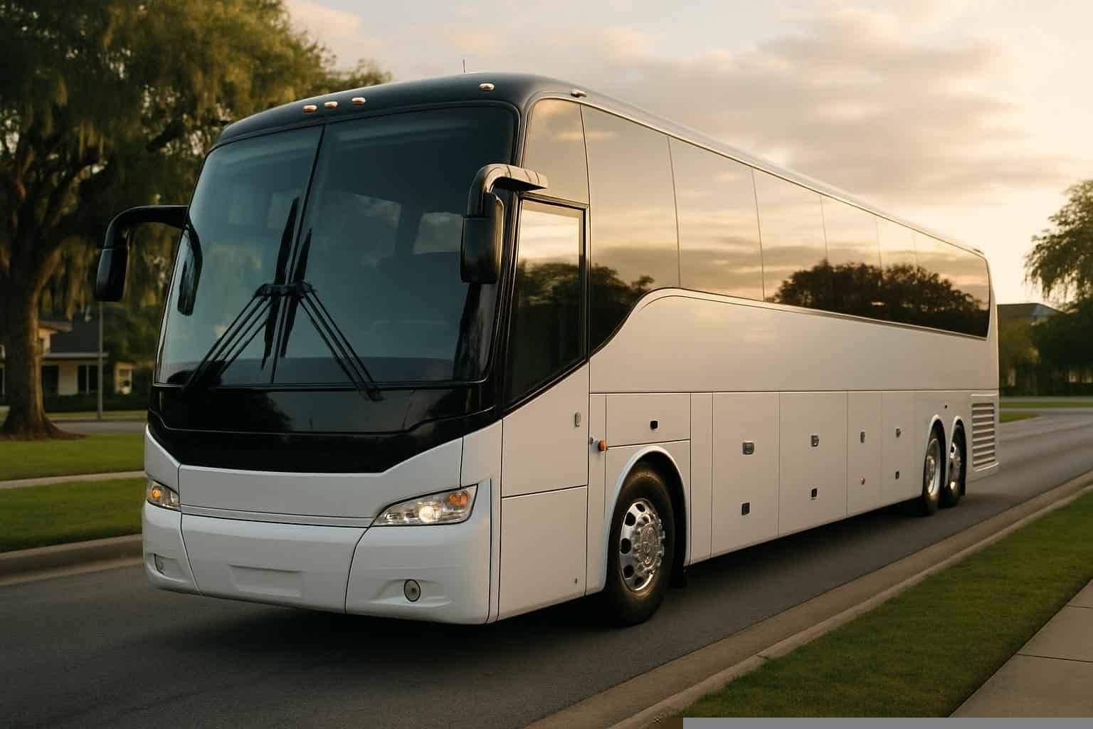 Charter Bus Rental Near Me League City TX