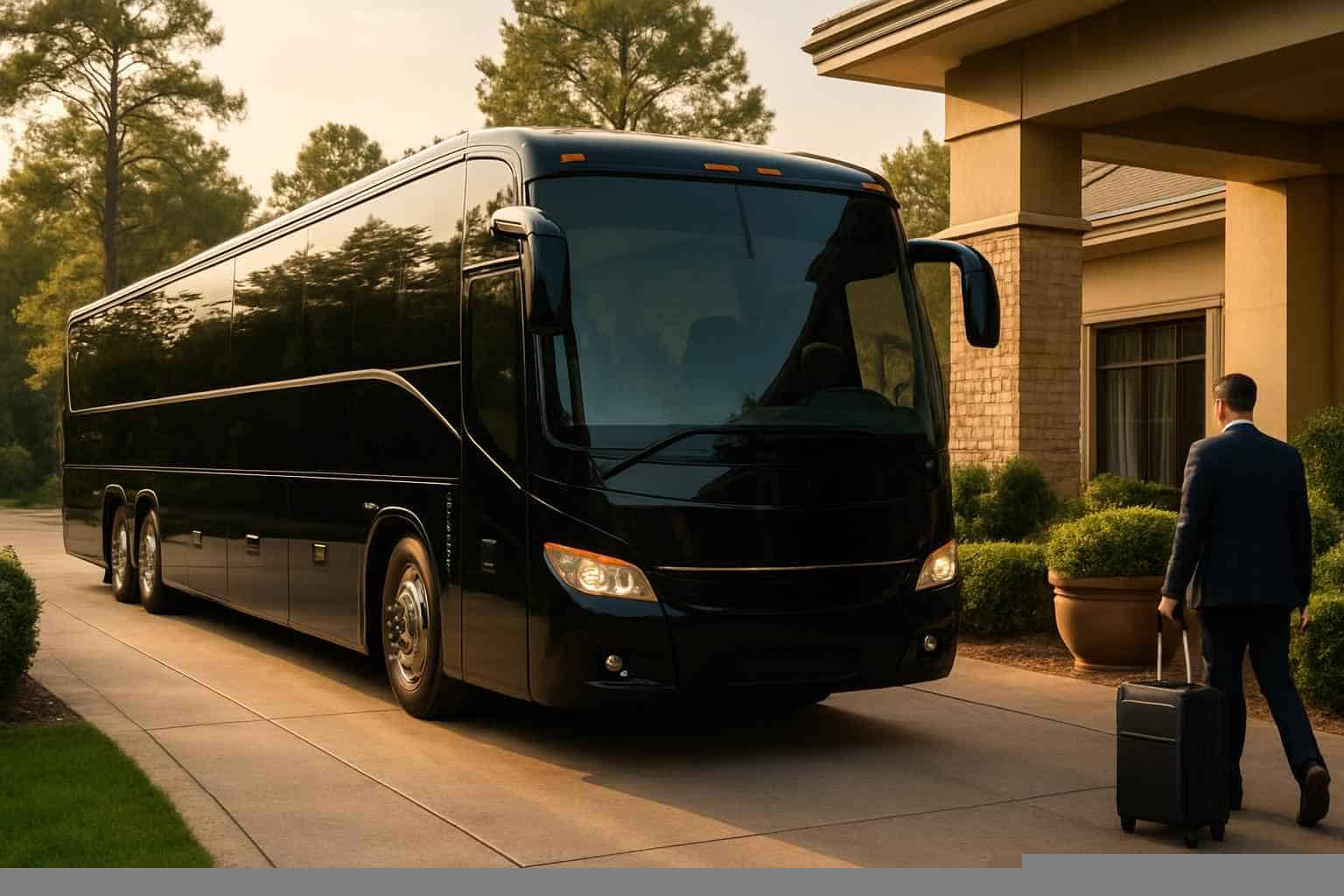 Charter Bus Rental Prices in The Woodlands TX