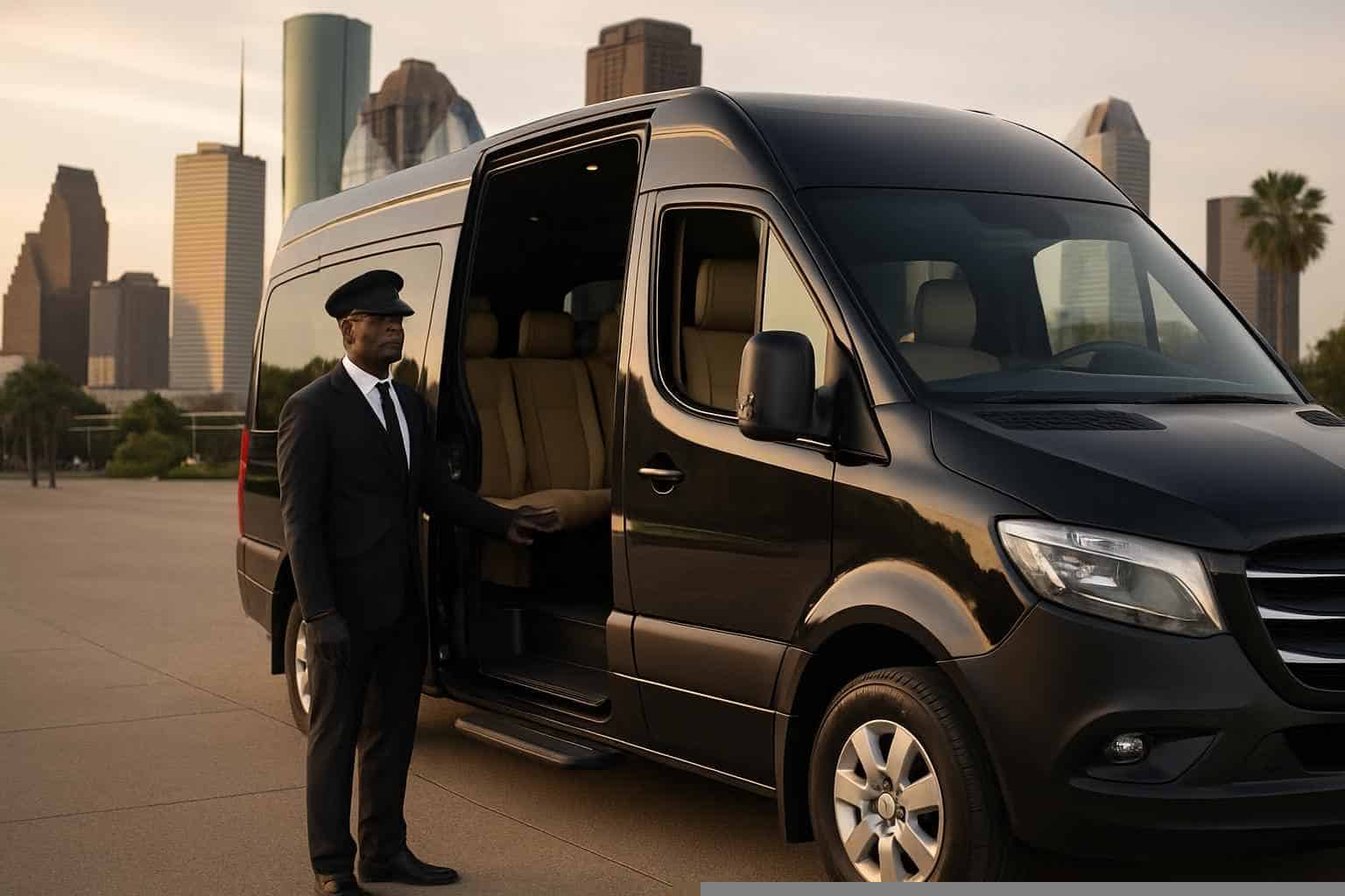 Houston Texas Passenger Van with Driver