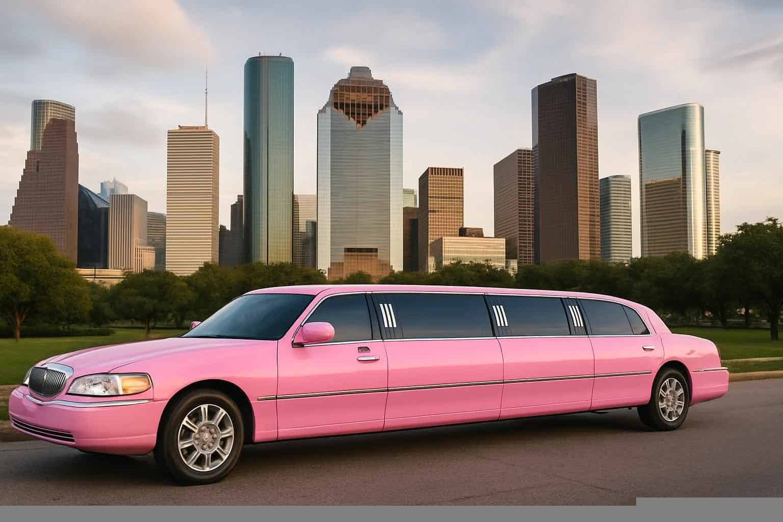 Houston Texas Pink Limo Rental