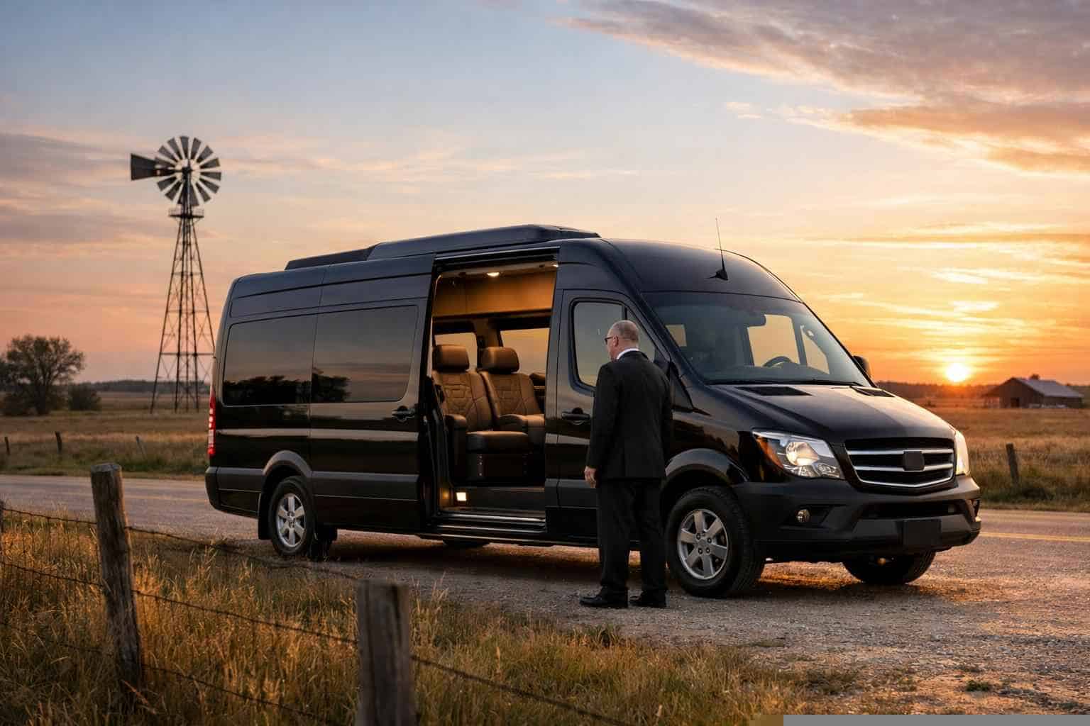 Humble Texas Passenger Van With Driver
