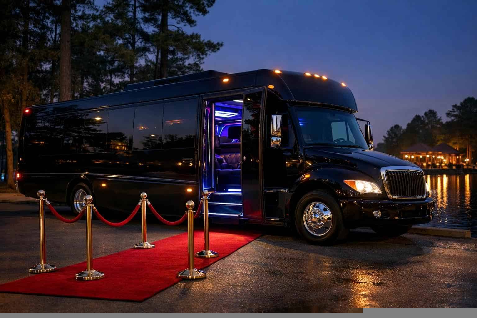 Kingwood Texas Black Party Bus Rental