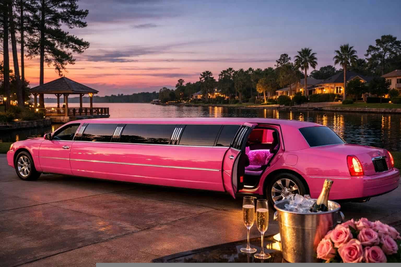 Kingwood Texas Pink Limo Rental