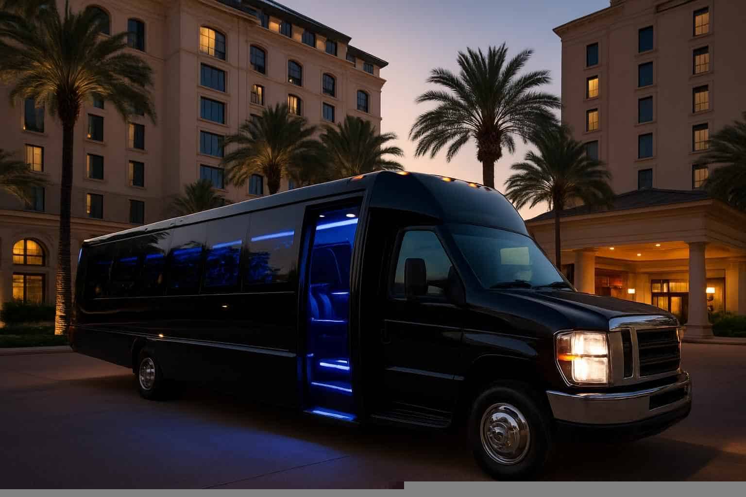 League City Texas Black Party Bus Rental