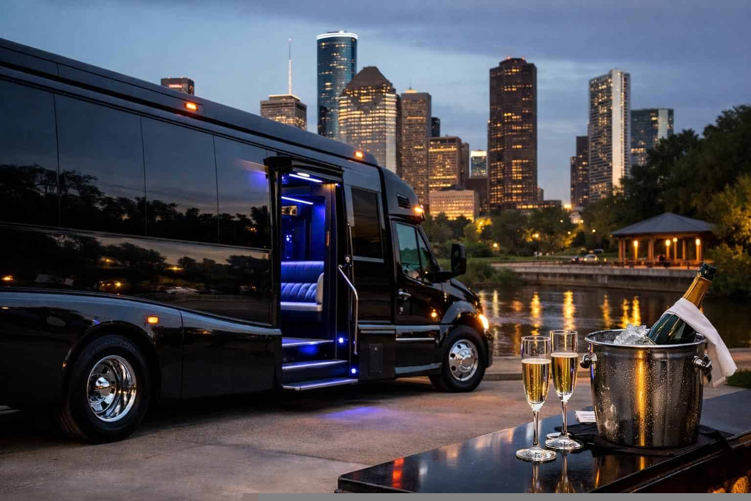 Limo Bus Rental Near Me Humble TX