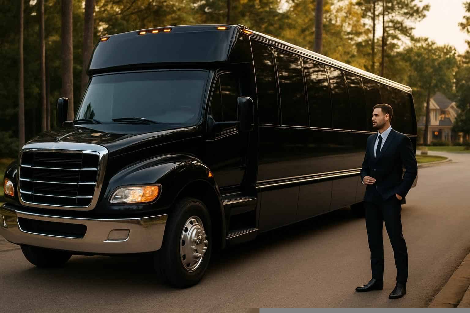 Limo Bus Rental Prices in The Woodlands TX