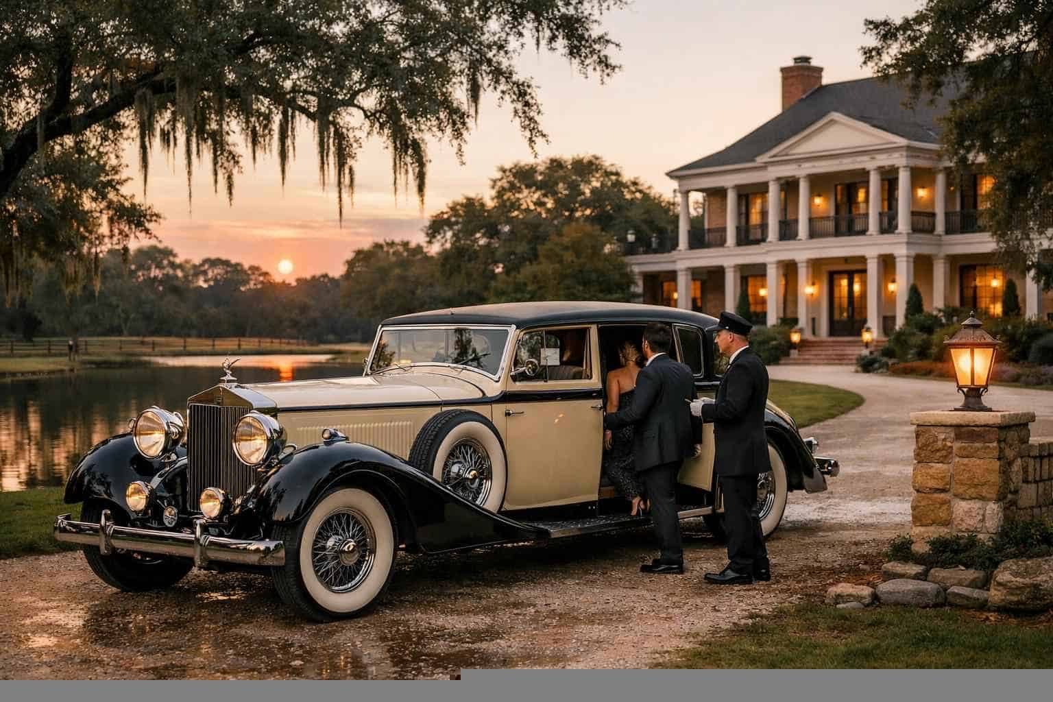 Luxury Antique Vehicle Rental with Driver in Cypress Texas