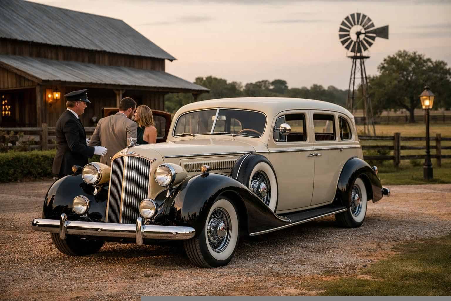 Luxury Antique Vehicle Rental with Driver in Humble Texas