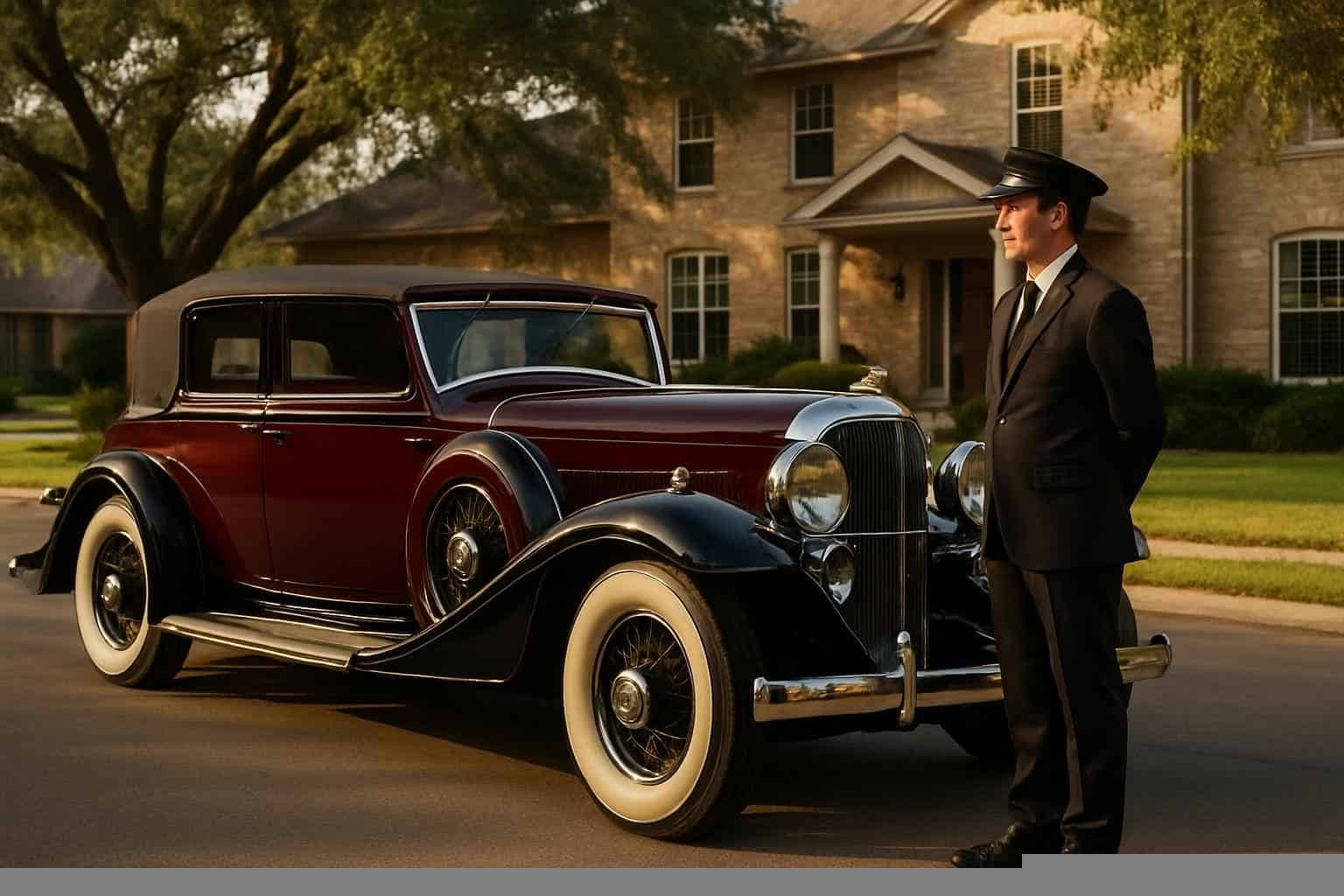 Luxury Antique Vehicle Rental with Driver in Pearland Texas