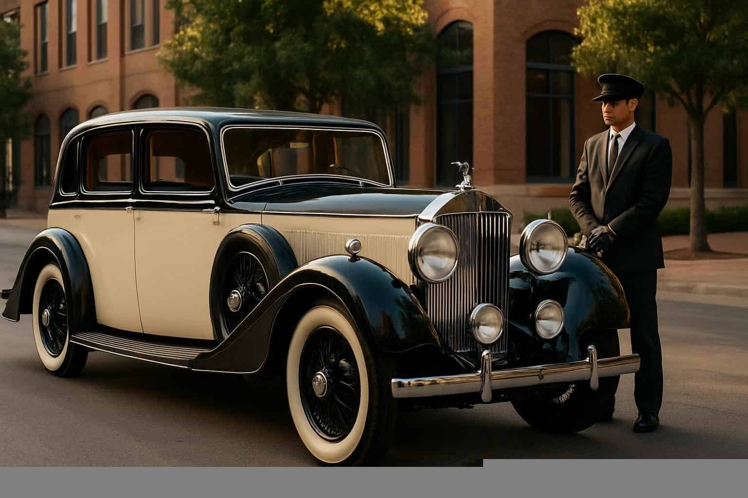 Luxury Antique Vehicle Rental with Driver in Sugar Land Texas