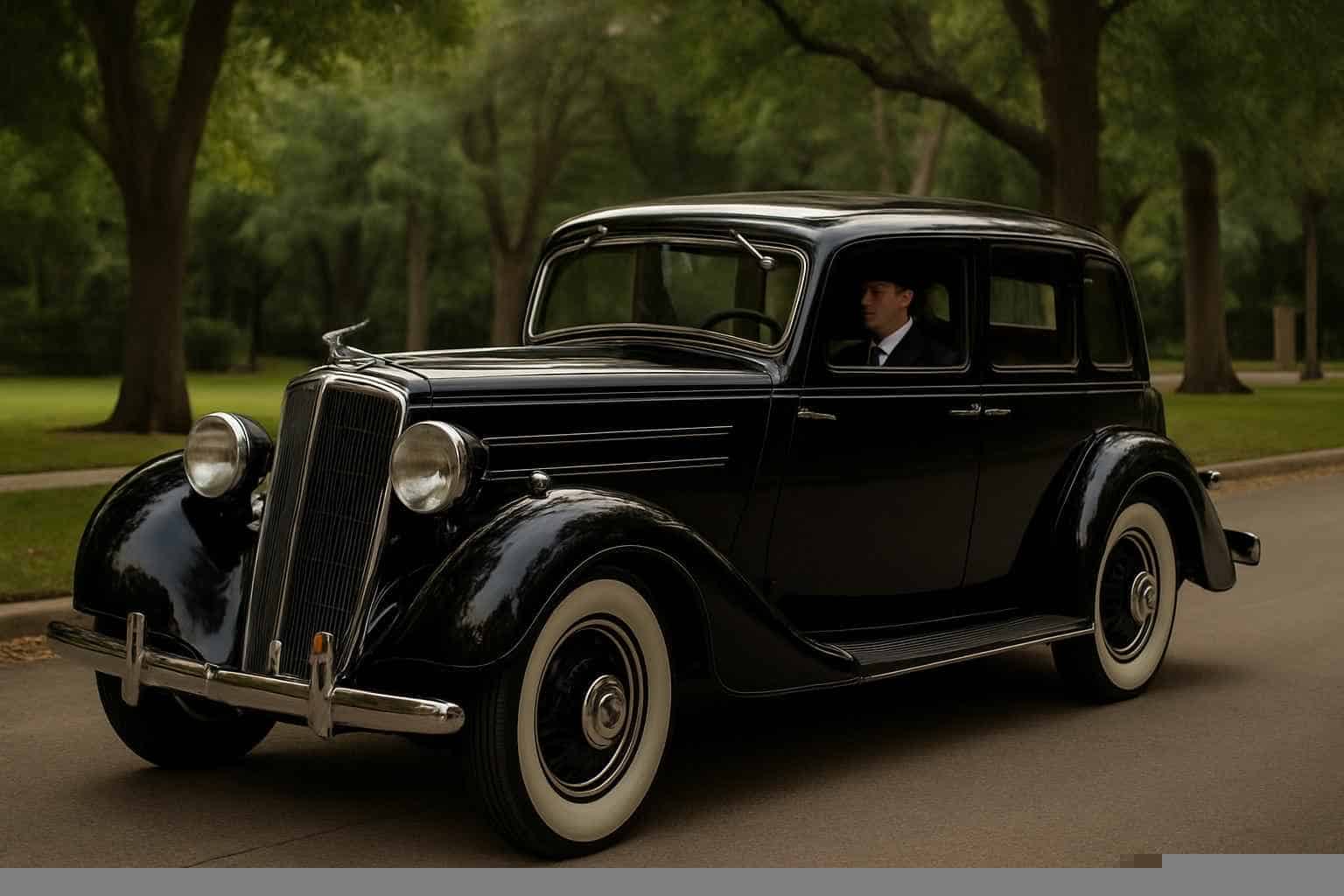 Luxury Antique Vehicle Rental with Driver in The Woodlands Texas