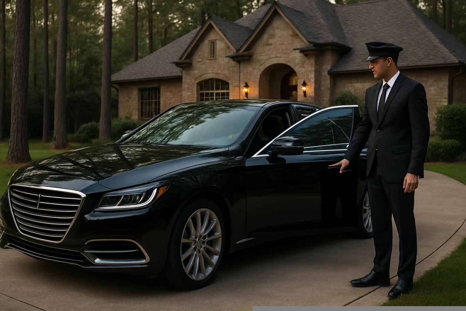 Luxury Black Car Service in The Woodlands Texas